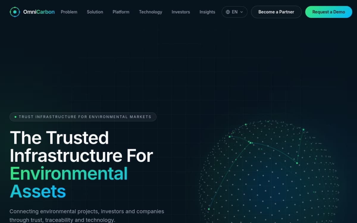 OmniCarbon — Infraestructura para Activos Ambientales